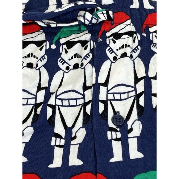 MEN’S STAR WARS CHRISTMAS STORM TROOPER IN SANTA HATS COTTON PAJAMA‎ PANTS SZ XL - Picture 2 of 7